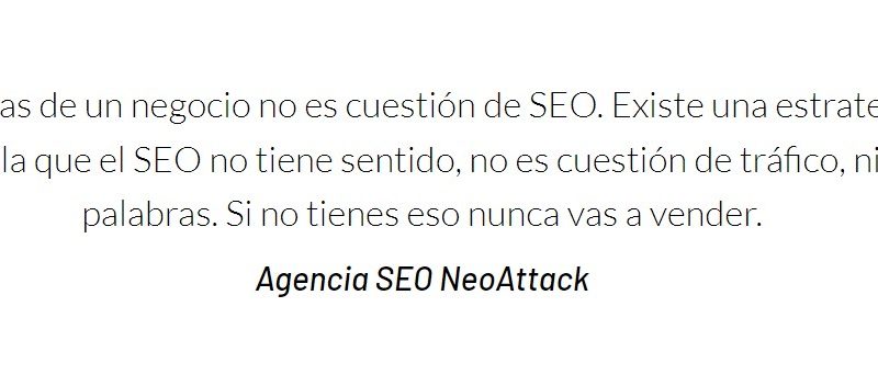 Agencia SEO NeoAttack opiniones y alternativas